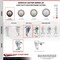 Service Caster 3 Inch Maroon Polyurethane Swivel 1/2 Inch Threaded Stem Caster Set with Brake SCC SCC-TS20S314-PPUB-MRN-TLB-121315-4 - alternate 3
